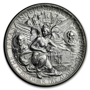 1934-1938 Texas Independence Centennial Half Dollar BU (Random) - Picture 1 of 2