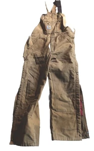 Carhartt Thermo Double Knee Bib Canvas Latzhose Herren Größe 34 x 30 braun - Bild 1 von 5
