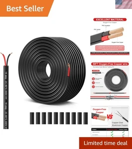16 Stärke 2 Leiter Elektrischer Draht, 16 AWG Litze PVC-Kabel, 12 V Niedervolta... - Bild 1 von 8