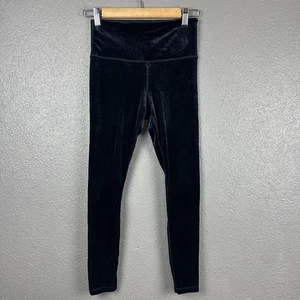 Athleta Elation High Rise Black Velvet Leggings Athleisure Tight Damen XS - Bild 1 von 13