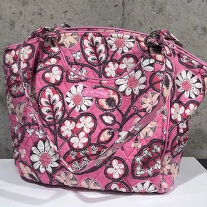 Borsa a tracolla/borsa/tote Vera Bradley Glenna - stampa rosa floreale blush - usata in ottime condizioni - Foto 1 di 11
