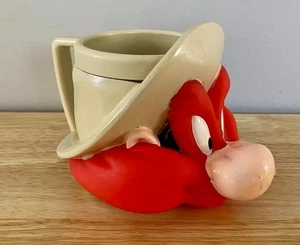 Vintage Yosemite Sam Character Looney Tunes 3D Cartoon Plastic Mug - Bild 1 von 3