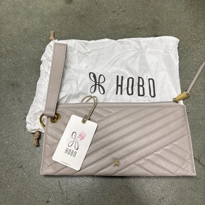 Bolso sin asas Hobo Vita gris cálido de cuero genuino nuevo Foto 1 de 4