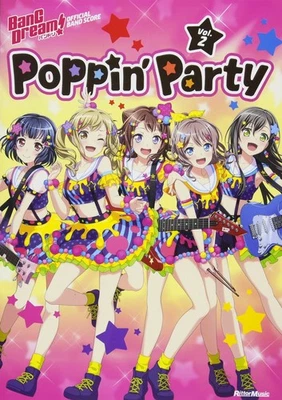 BanG Dream! Official Band Score Poppin'Party Vol.2 Sheet Music Book F/S w/Track# - Image 1 of 4