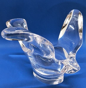 Vtg 1980's Princess House Lead Crystal Dove Bird Candy / Candle / Spoon Holder - Picture 1 of 11