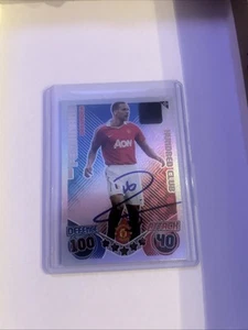 Rio Ferdinand Signed Hologram /100 - Topps Match Attax 2010-11 Hundred Club Card - Picture 1 of 4