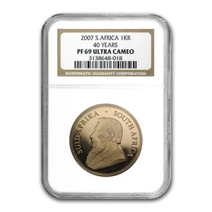 2007 South Africa 1 oz Gold Krugerrand PF-69 NGC (40 Yrs) - Picture 1 of 3