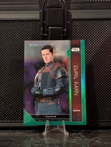 2023 Topps Finest Star Wars #FN-10 Syril Karn - Aqua Refractor 92/99 - Picture 1 of 3