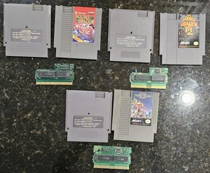 Double Dragon 1 2 3 I II III Trilogy NES Nintendo Entertainment System Cart Lot - Picture 1 of 16