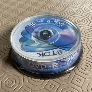 10 Pack TDK Mini Recordable DVD - R 30 min Single Sided 1-2x version 2.0 - Picture 1 of 3