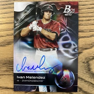 Bowman Platinum Ivan Melendez 2023 automático • refractor azul • Top Prospects RC - Imagen 1 de 4