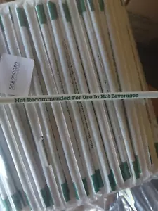 2000 Individually Wrapped Straws 7.5" Starbucks Iced Beverage Straws - 2000 case - Picture 1 of 9