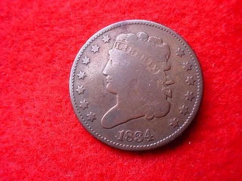1834 CLASSIC HEAD HALF CENT SUPERIOR COIN!!  #34 Cover