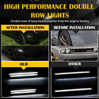 For 08-14 Challenger Dodge WHITE Smoke Lens Side Marker Light LED Front+Rear EPI
