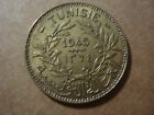 👀 Deceased Estate Tunisie Tunisia 1945 1 Franc Coin Nice Grade Scarce 💰