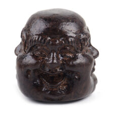 Chinese Collectibles Hand Carved Wood Tibetan Buddhism Buddha Head Statues &