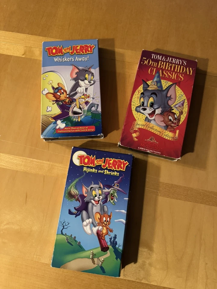 TOM AND JERRY'S 50TH BIRTHDAY CLASSICS VOLUME 1  & Tom and Jerry Set Lot Vhs - Image 1 of 1