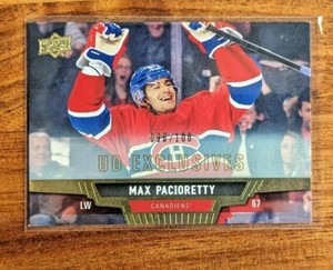 2013 14 Upper Deck Max Pacioretty UD Exclusives /100 #9 Canadiens!