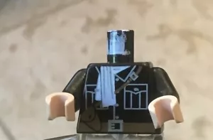 LEGO Minifiguren Abenteurer Pilot Pilot mit Schal Licht Fleisch Nougat Hände - Bild 1 von 1