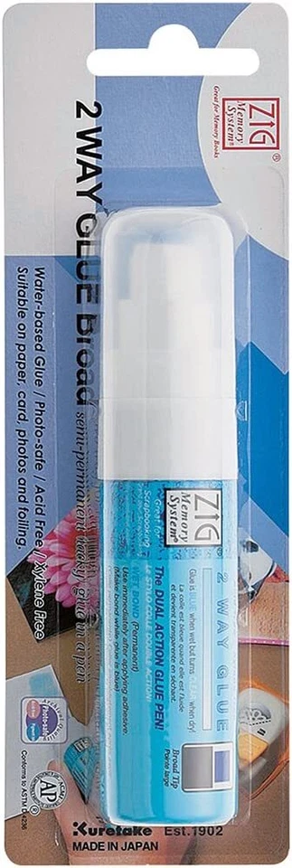 Bolígrafo de pegamento bidireccional Zig con punta gigante cardada, otros, multicolor, 2,92 x 8,76 x 18,03 c Foto 1 de 1