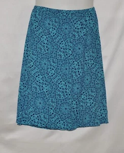 Styled by Joe Zee voll gefütterter bedruckter Spitzenrock Größe S marineblau - Bild 1 von 2