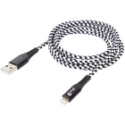 Câble charge USB iPhone 14 13 12 11 X XS XR 8 7 6 5 SE mini Plus Max Pro 1,5m 3m