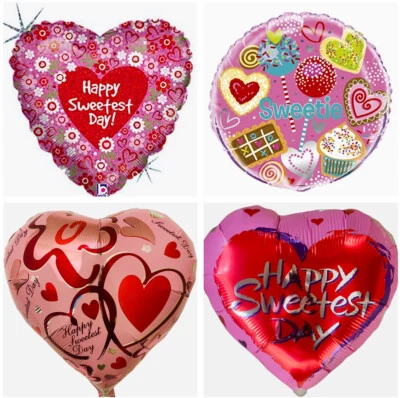 ANAGRAM, KALEIDOSCOPE, QUALATEX 18" Happy Sweetest Day Hearts Candy Valentine Love Foil Mylar Party Balloons