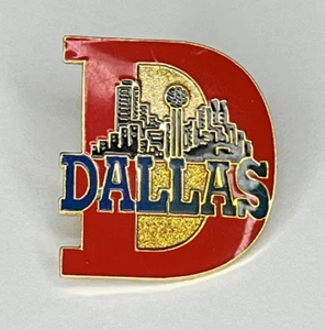 Dallas Texas Big D Lapel Hat Trading Pin Red 1996 - Picture 1 of 5