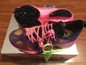 Nike Air Zoom Turbo Next% Flyknit x Off-White Blue Pink Glow Size US Men 8.5 - Picture 1 of 4