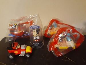 Lot of 5 McDonald's Mickey Mouse Happy Meal Toys 3 Unopened