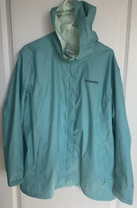 Columbia Womens Arcadia 2 Omni Tech Jacket 2xl Agua Haze Nylon Windbreaker Coat - Picture 1 of 3
