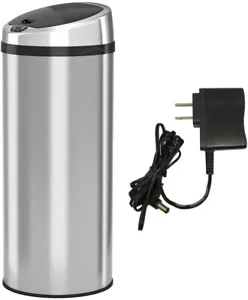 Kitchen Automatic Stainless Steel Touchless Trash Can Garbage Bin Motion Sensor - Picture 1 of 12