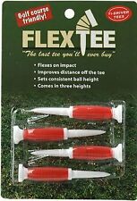 Flex Tees Driver Golf Tees, 4-Red tees, (3 Inches long) NEW