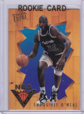 SHAQUILLE O'NEAL ALL-ROOKIE 1st Team RC Basketball 1993 Fleer Ultra SHAQ LAKERS - Image 1 of 2