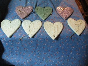Cute Heart Ornaments U Chose 3 1/2" H Various Colors and Designs - Picture 1 of 15