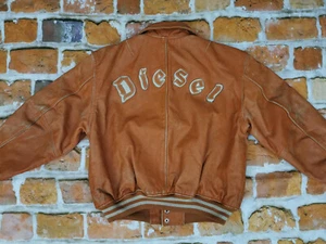 Diesel Children Vintage Leather Old German Orange Casual Size: 158/10 Tip Top - Picture 1 of 7