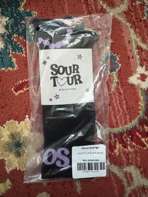 Calcetines negros Olivia Rodrigo Sour Tour NUEVOS Foto 1 de 2