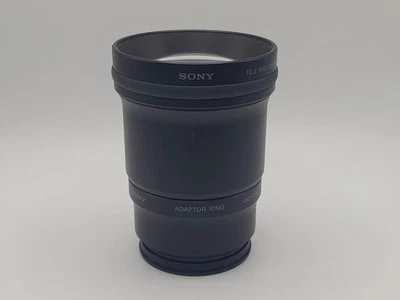 Lente de conversión de extremo tele Sony VCL-DEH17VA x1,7 con adaptador, listada desde Japón Foto 1 de 4