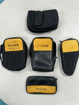 Lot Of 5 Nylon And Leather Pouches For Fluke 1753 - Image 1 of 4