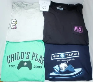 4 PAX CONVENTION / GEEK T-SHIRTS Paket GRÖSSE 3X grün Kinder spielen Gamer SET #6 - Bild 1 von 4