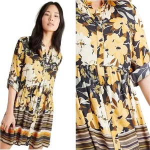 Anthropologie Blnk London Be A Good Girl Hadley Floral Mini Dress Size Small - Picture 1 of 15