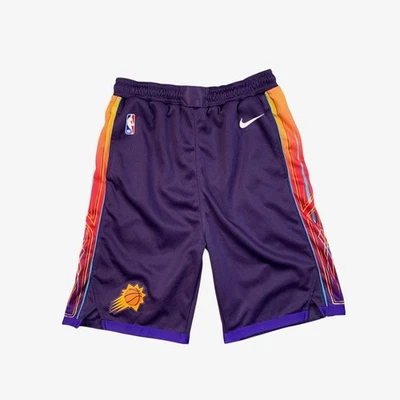 Pantalones Cortos Phoenix Suns Niños Jóvenes L Grandes Púrpura Jugador Ingeniería Baloncesto Nike Foto 1 de 4