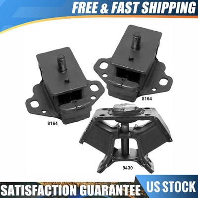 Soportes de motor y montaje de transmisión Juego de 3 piezas para Toyota Tacoma 95-04 2.4/2.7L Foto 1 de 4