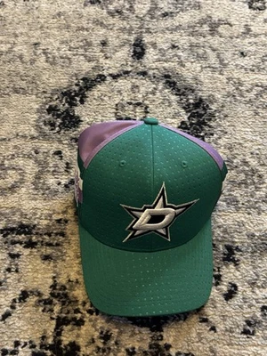 Dallas Stars 2017-18 Hockey Fights Cancer Adidas Cap Hat Large L/XL - Image 1 of 4