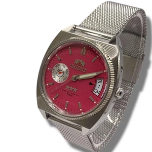 Orient Star Three Star EM6C-C0-CA Pink Dial Automatic Men's Watch Working #45 - Bild 1 von 9