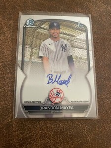 2023 Bowman Chrome Prospect Autographs #CPA-BMA Brandon Mayea Auto