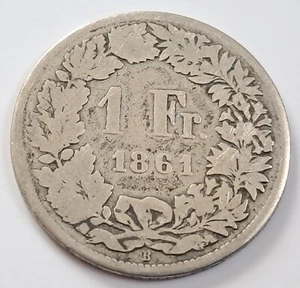 Schweiz , 1 Franken 1861 - Bild 1 von 2