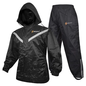 Waterproof Motorbike Motorcycle Rain Suit Raincoat Overall Outdoor100% Waterprof - Picture 1 of 10