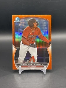 2023 Bowman Draft Chrome Deyvison De Los Santos 10/25 Orange Refractor BDC-36 A6 - Picture 1 of 3