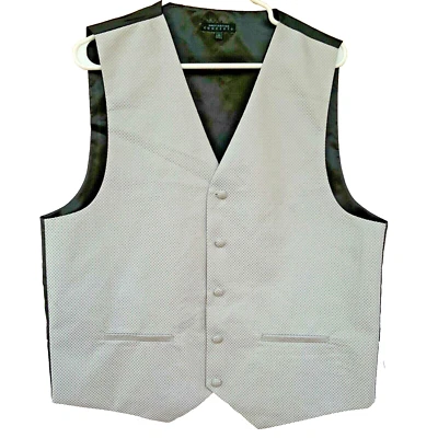 Grey Matter Concepts Mens Gray/Silver Formal Vest Size M  - Image 1 of 4